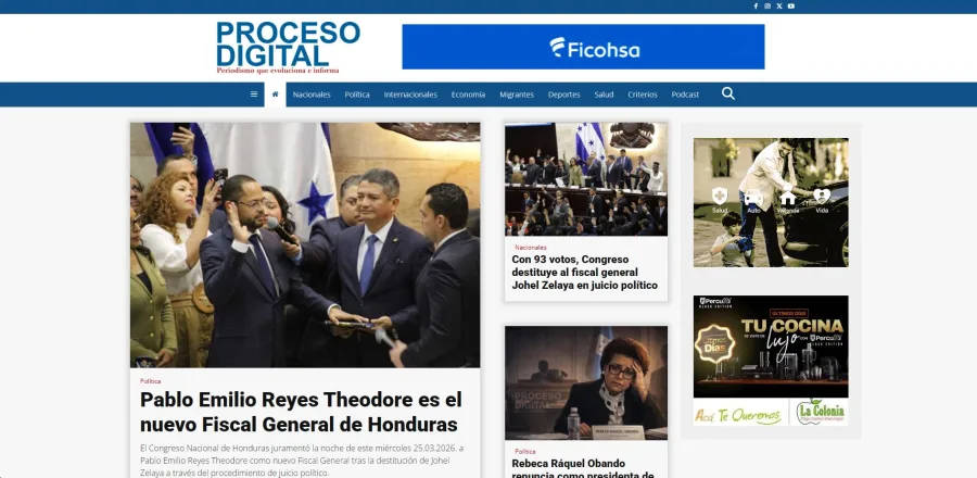 Proceso Digital HN — Migración Crítica