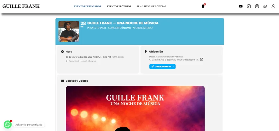 Sistema de Tickets — Plataforma multiuso de gestión de eventos